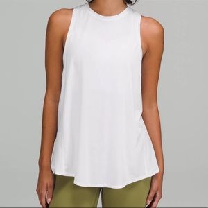 Lululemon tied up tank in blue